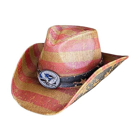 Other - Distressed Vintage Style American Flag Hat